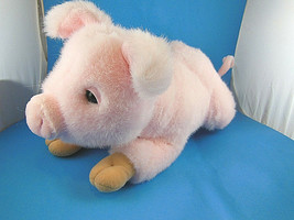 Pink Pig Piglet Plush 13&quot; Vintage Applause Bravo made in Korea - £12.40 GBP