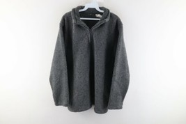 Vintage 90s Streetwear Mens Large Blank Sherpa Deep Pile Fleece Pullover Sweater - £38.18 GBP