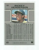 Rickey Henderson (Oakland A&#39;s) 1990 Leaf Baseball Card #160 - £3.98 GBP