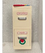 1994 Hallmark Christmas Ornament Mice In File Cabinet w/Pull Open Drawer... - €10,23 EUR