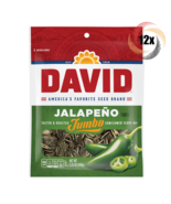 12x Bags David Jalapeno Jumbo Sunflower Seed Bags | 5.25oz | Salted &amp; Ro... - $58.96 CAD
