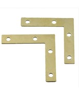 Fujiyuan 10 PCS 38MM Gold Flat Braces L Shaped Angle Brackets Mirror Fra... - £3.37 GBP