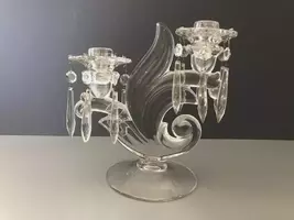 Fleur-De-Lis Crystal Candelabra - $45.00