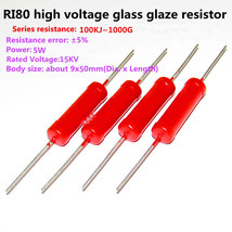 1Pc RI80 High Voltage Glass Glaze Resistors 5W 15KV, Series Resistance V... - $4.42+