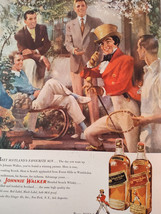1951 Esquire Art Advertisement Johnny Walker Red Black Scotch Front Cover - £8.63 GBP
