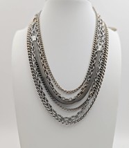 Six Strand Necklace - Multi Chain Necklace - Vintage 70&#39;s Chain Necklace - $29.99