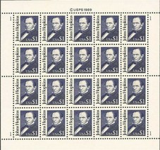 Johns Hopkins Sheet of Twenty 1.00 (One Dollar) Postage Stamps Scott 2194 - £27.93 GBP