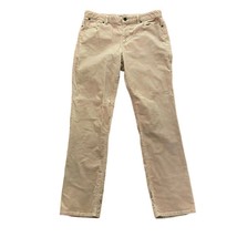 Talbots Heritage Tan Corduroy Jean Pants Womens Size 12 Straight Leg Classic - £18.77 GBP