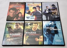 Tomorrow Never Dies, Die Another Day, Casino Royale &amp; The Bourne Trilogy DVD Lot - £9.08 GBP