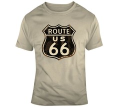 Rusted Route 66 Road Sign T Shirt - £21.35 GBP