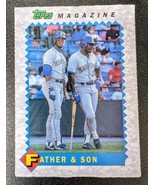1990 Topps Magazine Father &amp; Son - Ken Griffey Jr #TM27 - Fast Shipping - £6.25 GBP