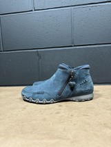 Skechers Blue Suede Shoes Women’s Sz 7 - $34.96