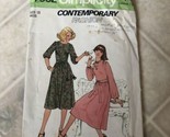 Vintage 1977 Simplicity Pattern #7952 Dress Sewing Belted Dress Size 12 - £11.22 GBP
