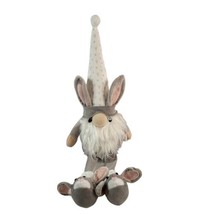 Hug Feel The Love Bunny Gnome Plush Gnomies GiftCraft 2022 18&quot; - £14.83 GBP