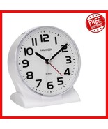 Elegant 4.5&quot; Battery-Operated Analog Clock with Big Numbers &amp; Soft Backl... - $501.20 MXN