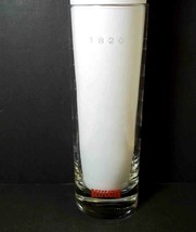 Beefeater London Dry Gin 6 1/2&quot; tall round cocktail glass white etched 1... - £7.89 GBP