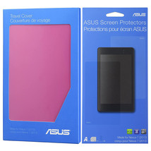GENUINE Asus Google Nexus 7 G2 FHD 2013 Pink Cover Screen Protector Bundle Case - $18.99