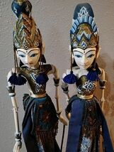 21&quot; In Tall Vintage Indonesian Wayang Golek Stick Puppet Set-  Free Ship... - €145,85 EUR