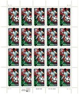 World Cup Soccer Sheet of Twenty 29 Cent Postage Stamps Scott 2834 - $11.95
