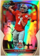  Cj Stroud Rookie Refractor 2022 Bowman University Chrome Prospect #100 Texans - £62.61 GBP