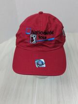 NWT PGA Tour Golf Nationwide Tour One size Adjustable Hat Cap Red cotton - $14.84