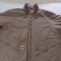 Giorgio Morandi Women's Tan/Khaki Full Zip Coat Jacket Size L Chest Measured 51" image 11
