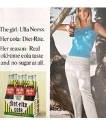 1966 Diet Rite RC Cola Royal Crown Advertisement Soda Pop Ulla Neess Mod... - $29.99