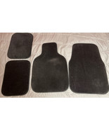 UNIVERSAL Black Carpet Auto Floor Mats Liners Car SUV Compact 4 Piece Set - $13.34