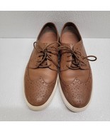 Clarks Mens Calderon Limit Sneaker Oxford Size 8.5 M Tan Leather Wingtip... - $54.35