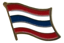 Thailand Flag Hat Tac or Lapel Pin - $6.84