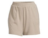 Terra &amp; Sky Women&#39;s Plus Size Easy Knit Shorts, Beige Size 2X(20W-22W) - £13.15 GBP
