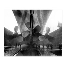 1924 White Star Line RMS Olympic Propellers Photo Print Wall Art Poster - $16.99