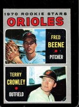 1970 TOPPS #121 FRED BEENE/TERRY CROWLEY GOOD (RC) ORIOLES *X70249 - $0.97