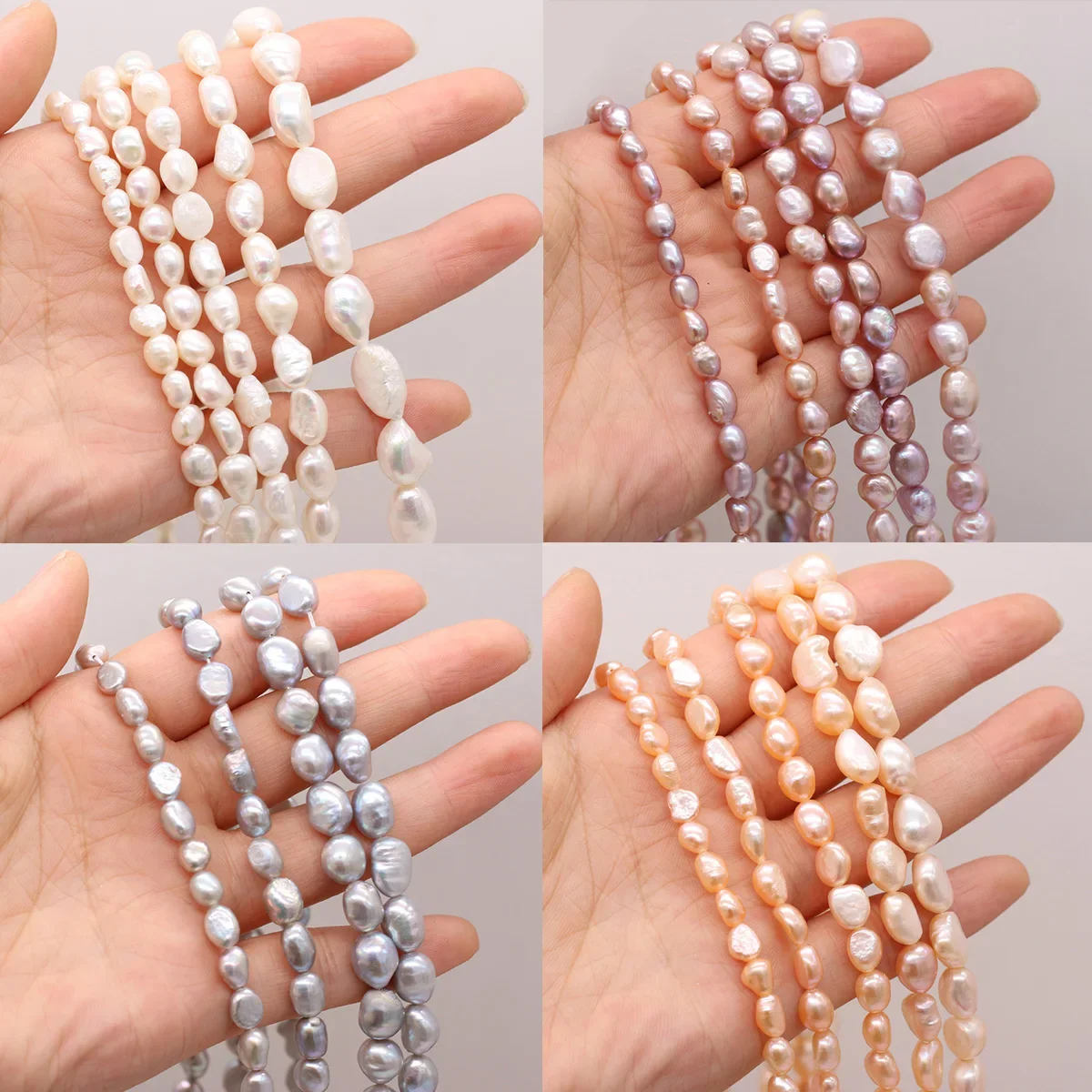 Eshwater pearl beads grey black white fine irregular pearls bead for jewelry making diy thumb200