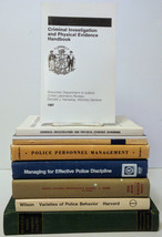 Vintage Police Training Management Investigation Books Set of 9 Good Condition - £98.49 GBP