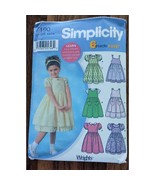 Simplicity Kids Dress Sewing Pattern 7190 Uncut - Size: BB 5,6,7,8 - £7.08 GBP
