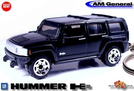  VERY RARE KEYCHAIN TRIPLE BLACK HUMMER H3 CUSTOM Ltd Ed. GREAT GIFT - $48.98