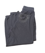 True Religion 208639C Contrast Foldover Boyfriend Joggers Gray Size Medi... - $896.33 MXN
