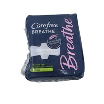 Carefree Breathe - Regular - Ultra Thin Pads - 16 Count - FREE SHIPPING - £9.38 GBP