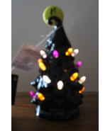 Tim Burton&#39;s The Nightmare Before Christmas Ceramic Halloween Light-Up Tree - £35.40 GBP