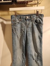 True Religion Jeans Women&#39;s 12 Medium Wash Pockets Denim Bootcut  - $15.79