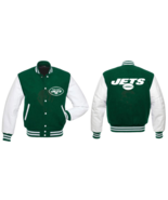New York NY Jets Varsity Green and White Jacket - $109.99