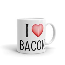 I Love Bacon Mug, Bacon Coffee Mug, Gift for Bacon Lover, Funny Gift Mug, Bacon  - $18.38