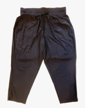 nike capri pants  womens size 1x black dri fit training gym nylon pockets light - £19.68 GBP