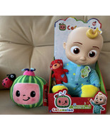 NEW! Cocomelon JJ Doll Musical Bedtime 10&quot; Plush Sing Toy Roto Head &amp; Wa... - £43.94 GBP