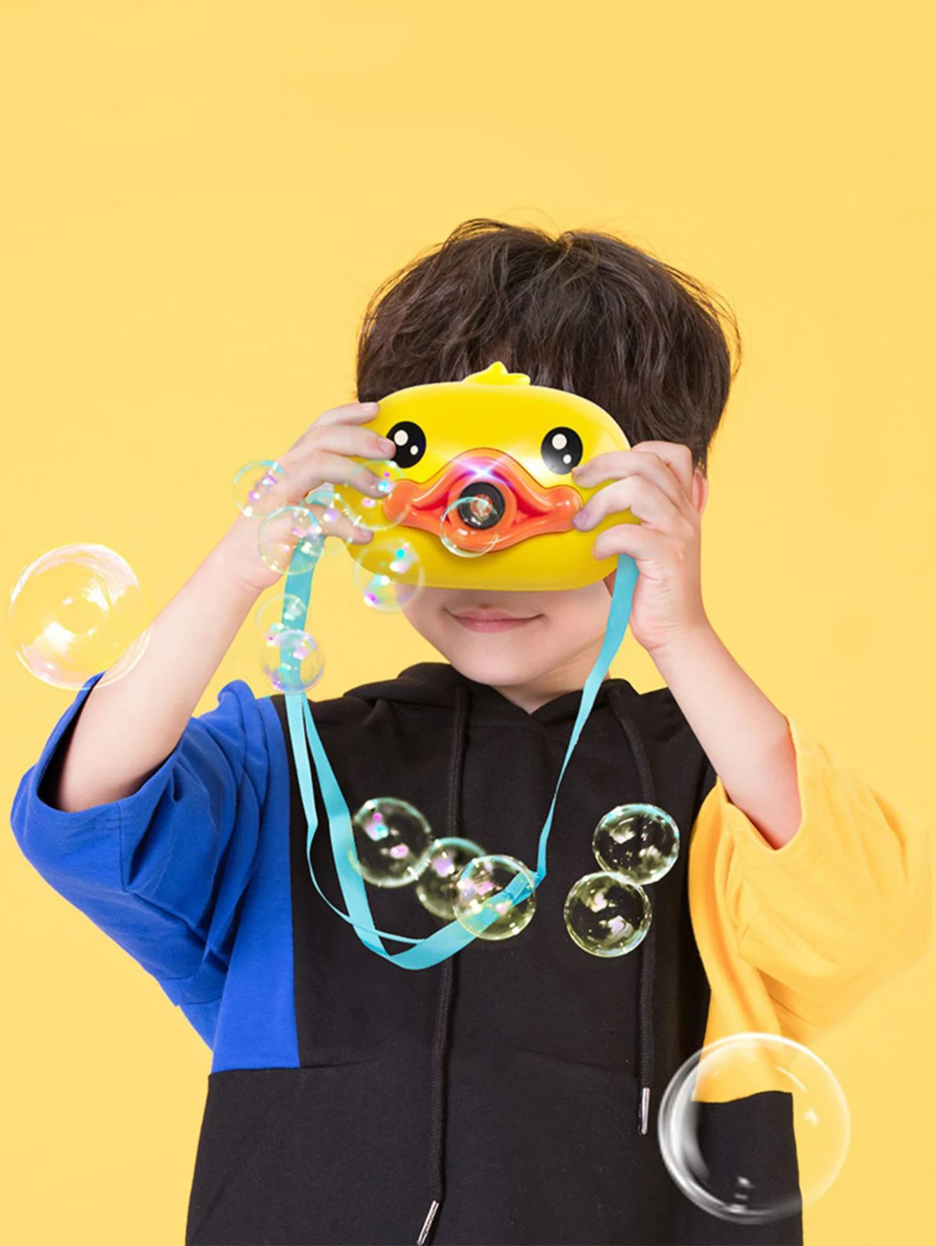 1pc- Little Yellow Duck Bubble machine Children&#39;s toy electric bubble ca... - £10.47 GBP