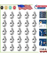 25 Heavy Duty Worm Gear Adjustable Hose Clamps in Stainless Steel for Au... - $44.74 CAD