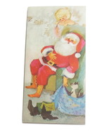 Vintage Hallmark Santa Claus Christmas Greeting Card Child Mr. Claus Sle... - £5.55 GBP