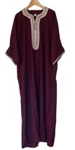 Moroccan red kaftan, kaftan red Moroccan, kaftan for men, red kaftan Moroccan - £108.07 GBP