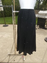 Onyx Nite Gorgeous Black Sparkle Skirt 2X - £19.57 GBP